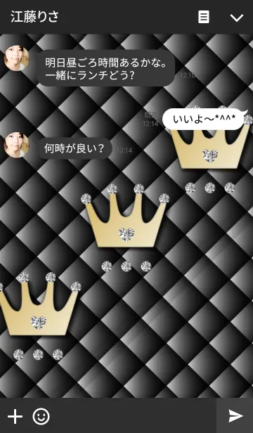 [LINE着せ替え] GOLD crown***Themeの画像3