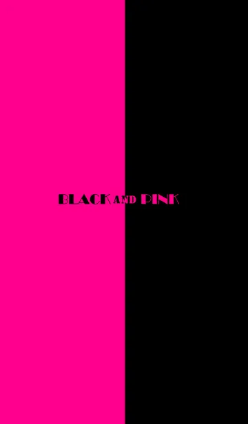 [LINE着せ替え] BLACK and PINK + SIMPLE.の画像1