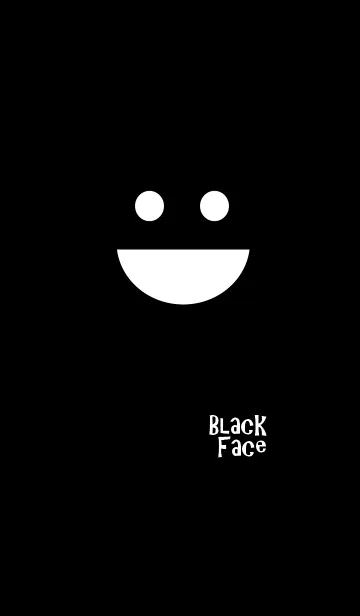 [LINE着せ替え] black smile face***TTNAの画像1