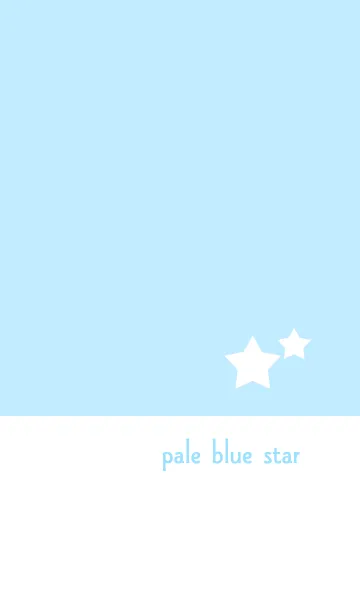 [LINE着せ替え] pale blue starの画像1
