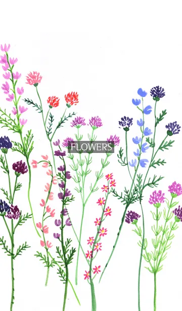 [LINE着せ替え] water color flowers_118の画像1