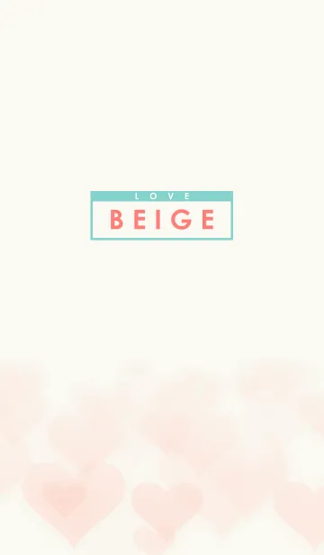 [LINE着せ替え] Love on Beigeの画像1