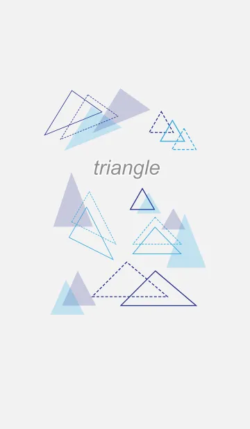 [LINE着せ替え] あお三角の画像1