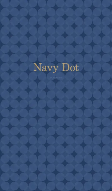 [LINE着せ替え] Navy Dotの画像1