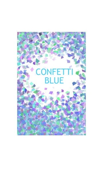 [LINE着せ替え] Confetti party : BLUEの画像1