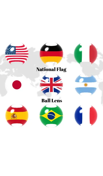 [LINE着せ替え] National Flag Ball Lensの画像1