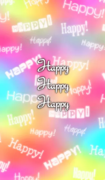 [LINE着せ替え] Happy happy happy colorful themeの画像1