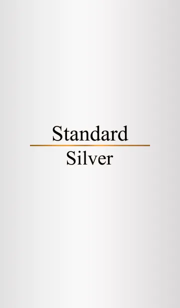 [LINE着せ替え] Standard Silverの画像1