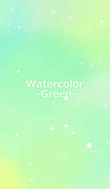 Watercolor -グリーン-の着せ替えメイン画像
