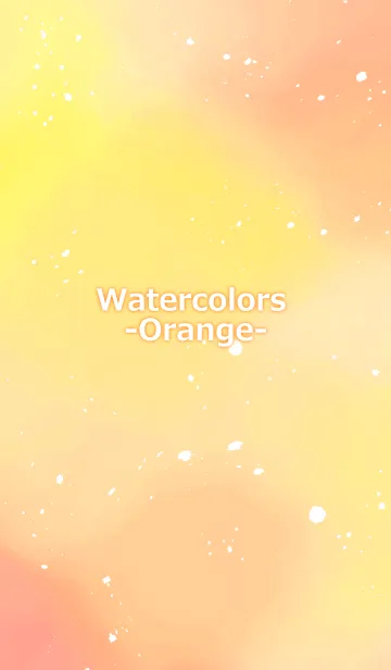 [LINE着せ替え] Watercolor -オレンジ-の画像1