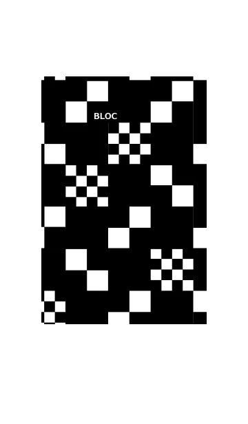 [LINE着せ替え] ブロック ブラックの画像1