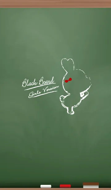 [LINE着せ替え] Black Board Girls Version.の画像1