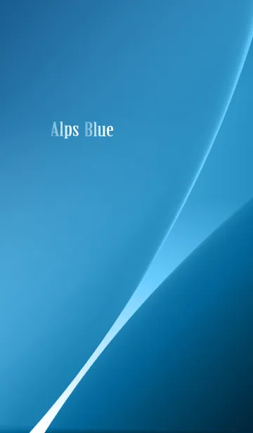 [LINE着せ替え] Alps Blueの画像1