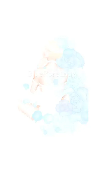 [LINE着せ替え] BLUE ROSE LADYの画像1