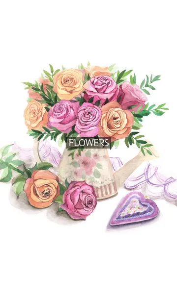 water color flowers_121の着せ替えメイン画像