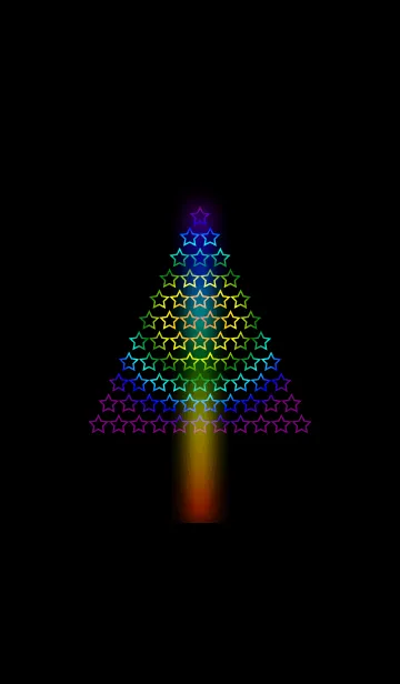 [LINE着せ替え] 星がなる虹色の木の画像1