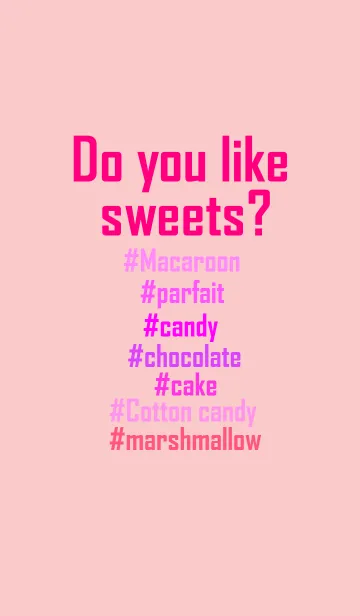 [LINE着せ替え] Do you like sweets？の画像1