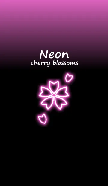 [LINE着せ替え] Neon cherry blossoms.の画像1