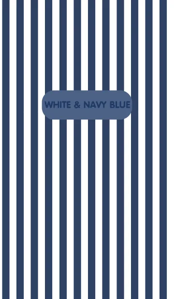 [LINE着せ替え] WHITE ＆ NAVY BLUEの画像1