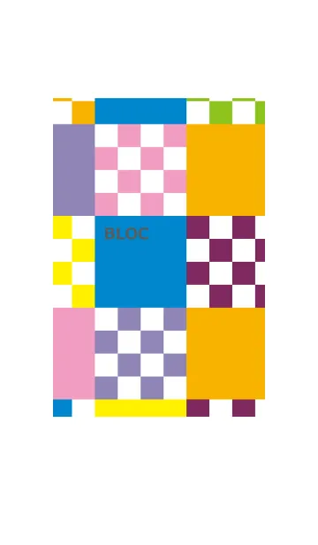 [LINE着せ替え] ブロック カラフルの画像1