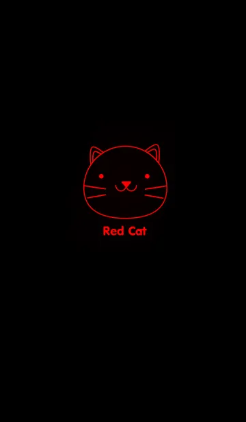 [LINE着せ替え] Red Cat (Light)の画像1