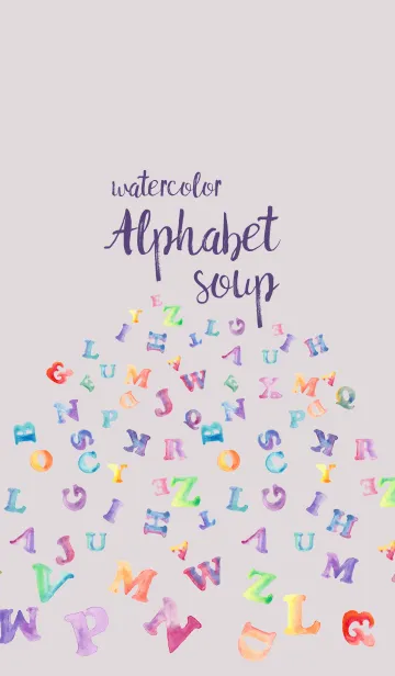 Watercolor Alphabet Soupの着せ替えメイン画像