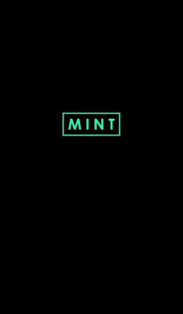 [LINE着せ替え] Mint in Blackの画像1