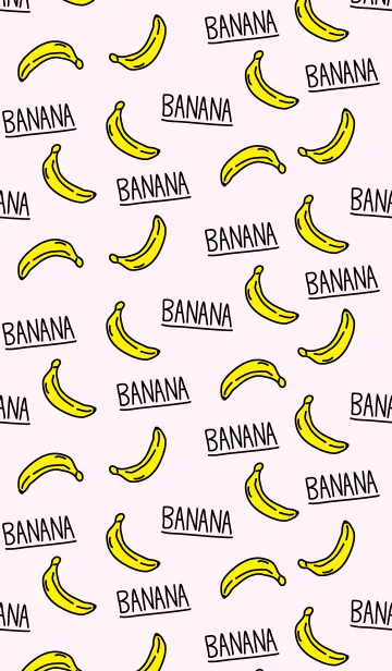 [LINE着せ替え] ばなな-パステルピンク-の画像1