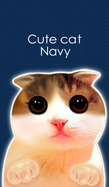 Cute Cat Navyの着せ替えメイン画像
