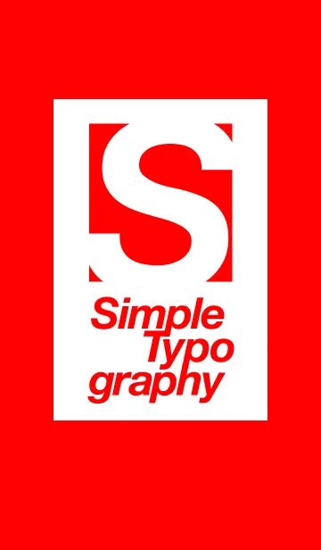 Simple Typography Themeの着せ替えメイン画像