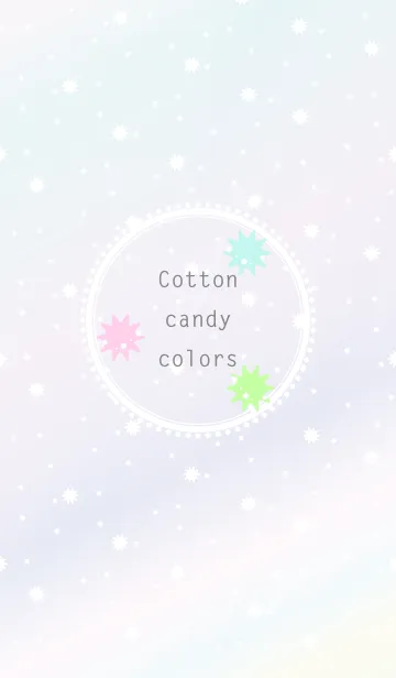 [LINE着せ替え] Cotton candy colorsの画像1