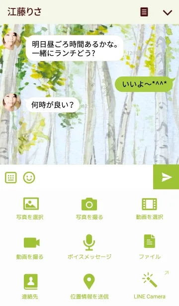 [LINE着せ替え] ロシアの春の森の画像4