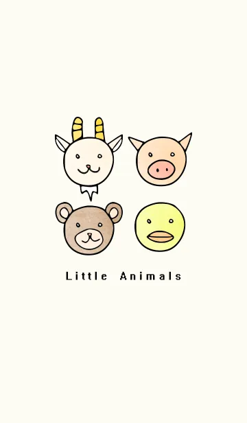 [LINE着せ替え] Little animalsの画像1