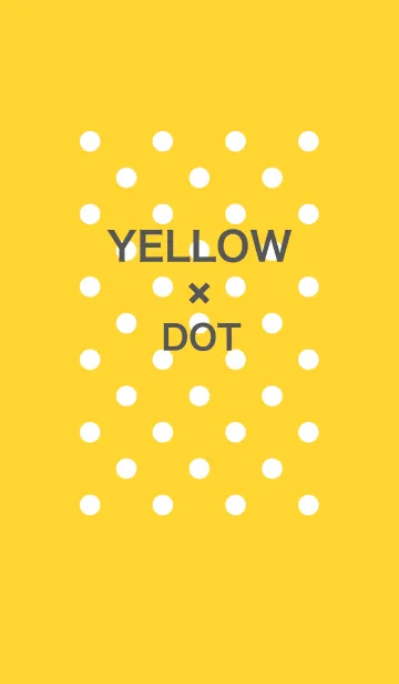 [LINE着せ替え] YELLOW × DOT (R)の画像1