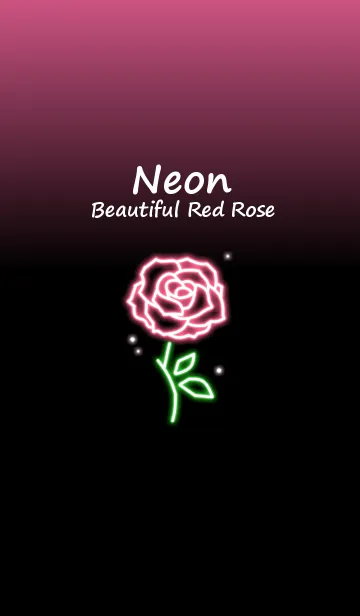 [LINE着せ替え] Neon Beautiful Red Rose.の画像1