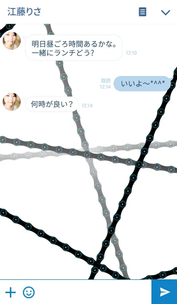 [LINE着せ替え] シンプルロードバイクの画像3