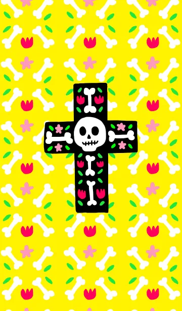 [LINE着せ替え] Ethnic skull crossの画像1