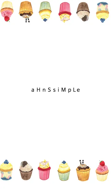 [LINE着せ替え] ahns simple_025_cupcake1の画像1