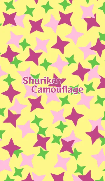 [LINE着せ替え] 手裏剣迷彩（春）の画像1