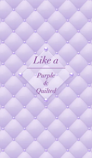 [LINE着せ替え] Like a - Purple ＆ Quilted #Violetの画像1
