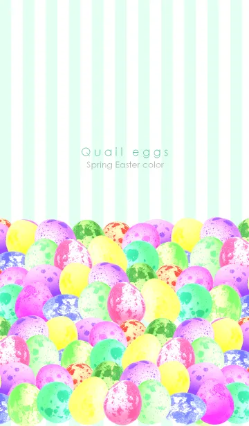 [LINE着せ替え] うずらの卵 ~Spring Easter color~の画像1