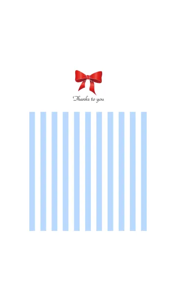 Blue Stripe ＆ Red Ribbon.の着せ替えメイン画像