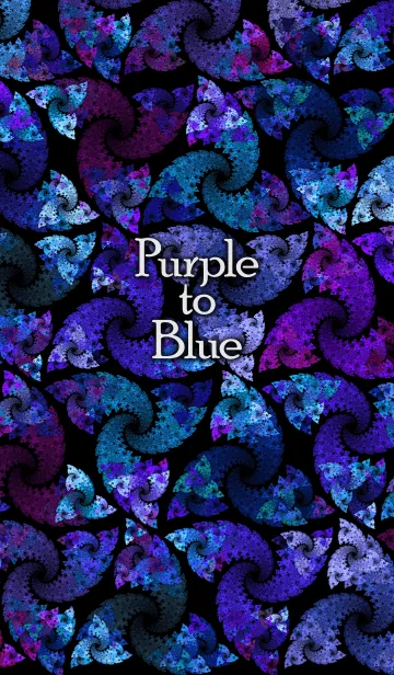 [LINE着せ替え] Purple to Blueの画像1