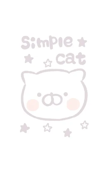 [LINE着せ替え] ☆★シンプルにゃんこ★☆の画像1