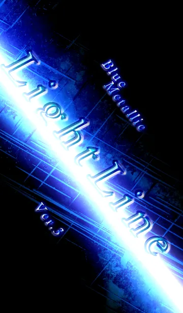 [LINE着せ替え] Light Line (Blue Metallic Version 3)の画像1
