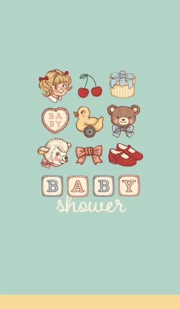 [LINE着せ替え] baby showerの画像1