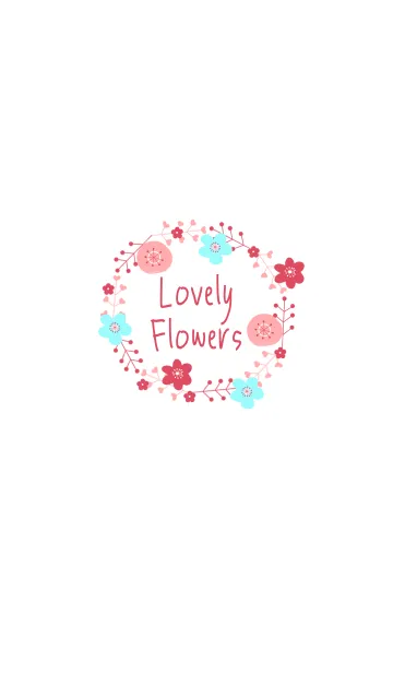 [LINE着せ替え] Lovely flowersの画像1