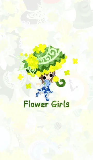 [LINE着せ替え] Flower Girlsの画像1