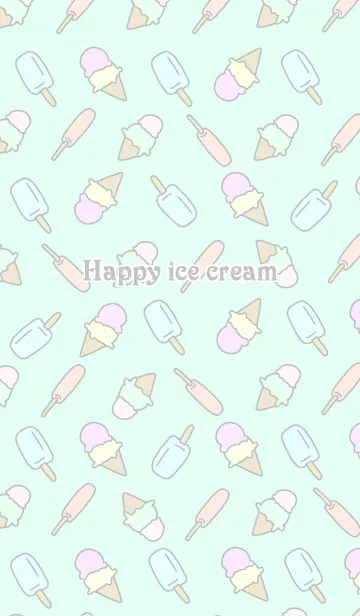 [LINE着せ替え] Happy ice cream！の画像1