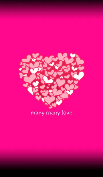 [LINE着せ替え] many many love <pink>の画像1